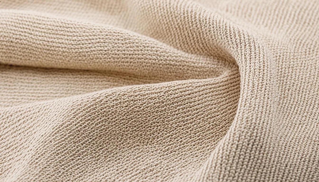 Macro detail of premium knit fabric